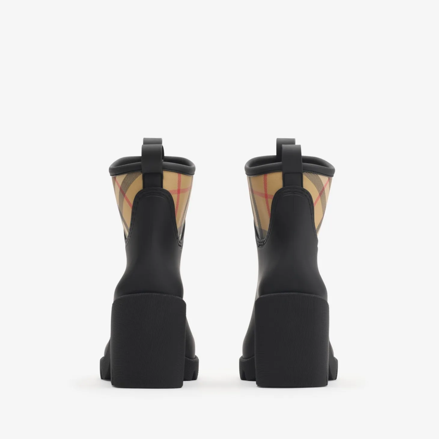 Rubber Marsh Stamp Heeled Low Boots
