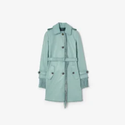 Short Fringed Leather Car Coat