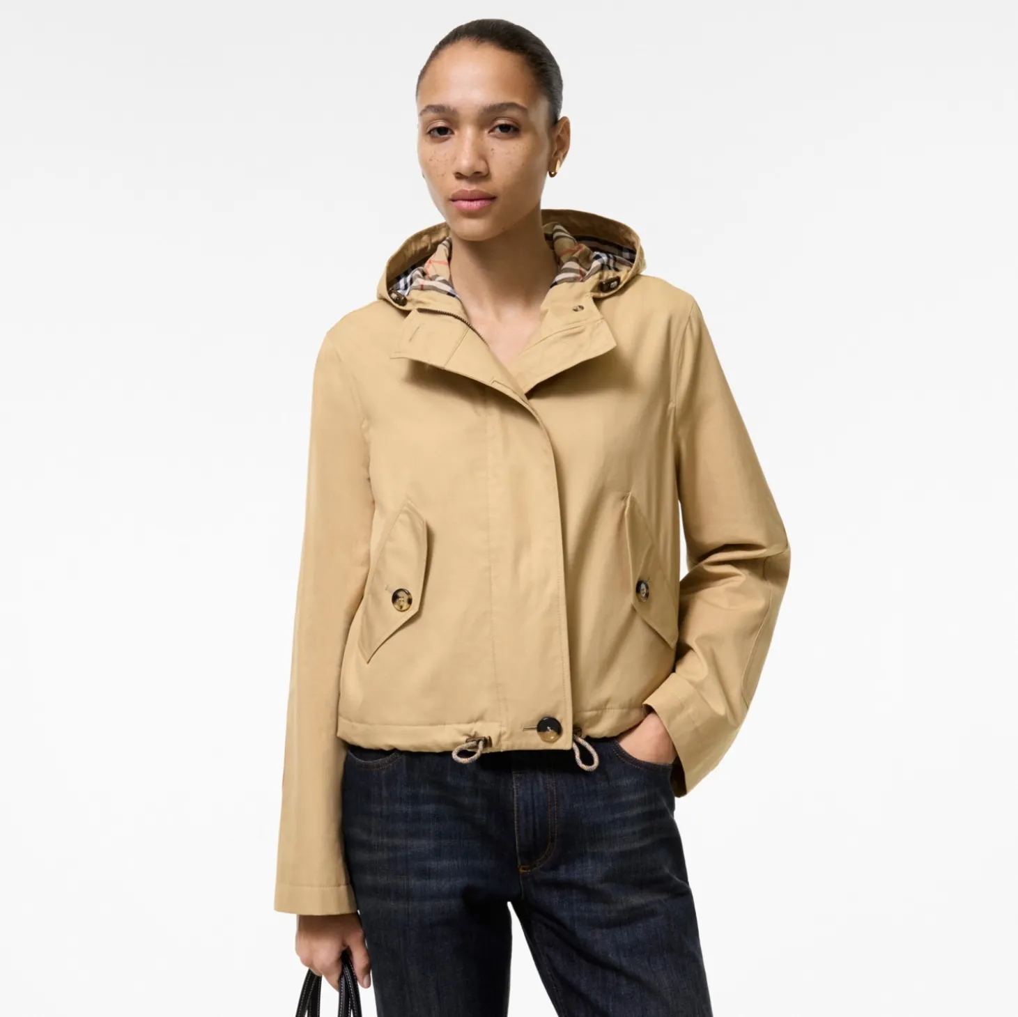 Short Gabardine Parka