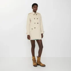 Short Gabardine Summerside Trench Coat​