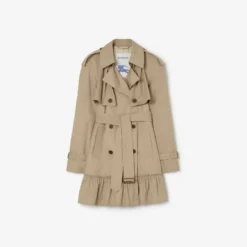 Short Gabardine Tillydrine Trench Coat