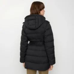 Short Nylon Hooded Puffer Coat