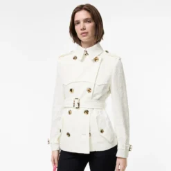 Short Paisley Lace Foxfield Trench Coat