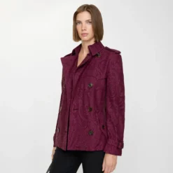 Short Paisley Lace Foxfield Trench Coat