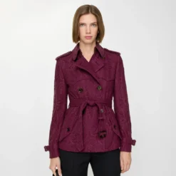 Short Paisley Lace Foxfield Trench Coat