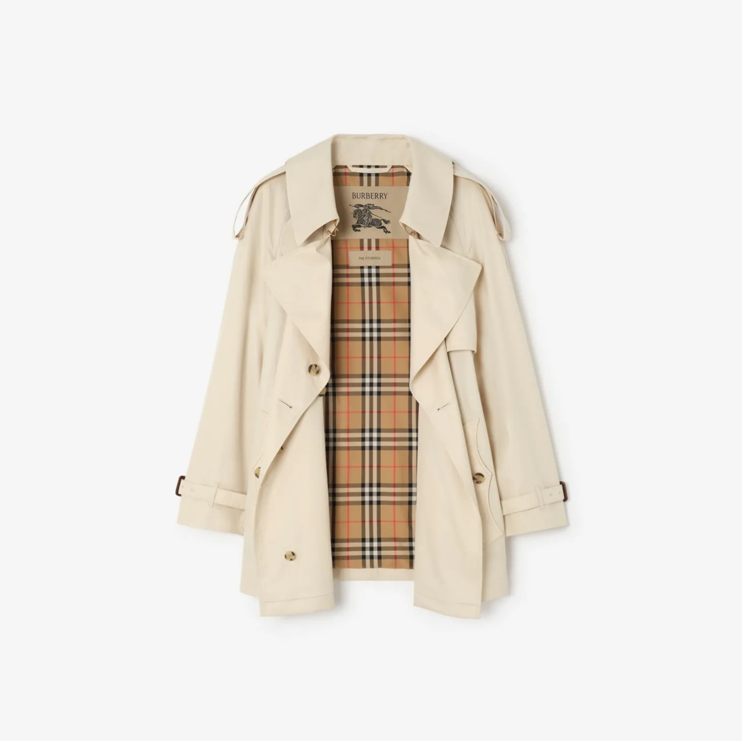 Short Tropical Gabardine Fitzrovia Trench Coat