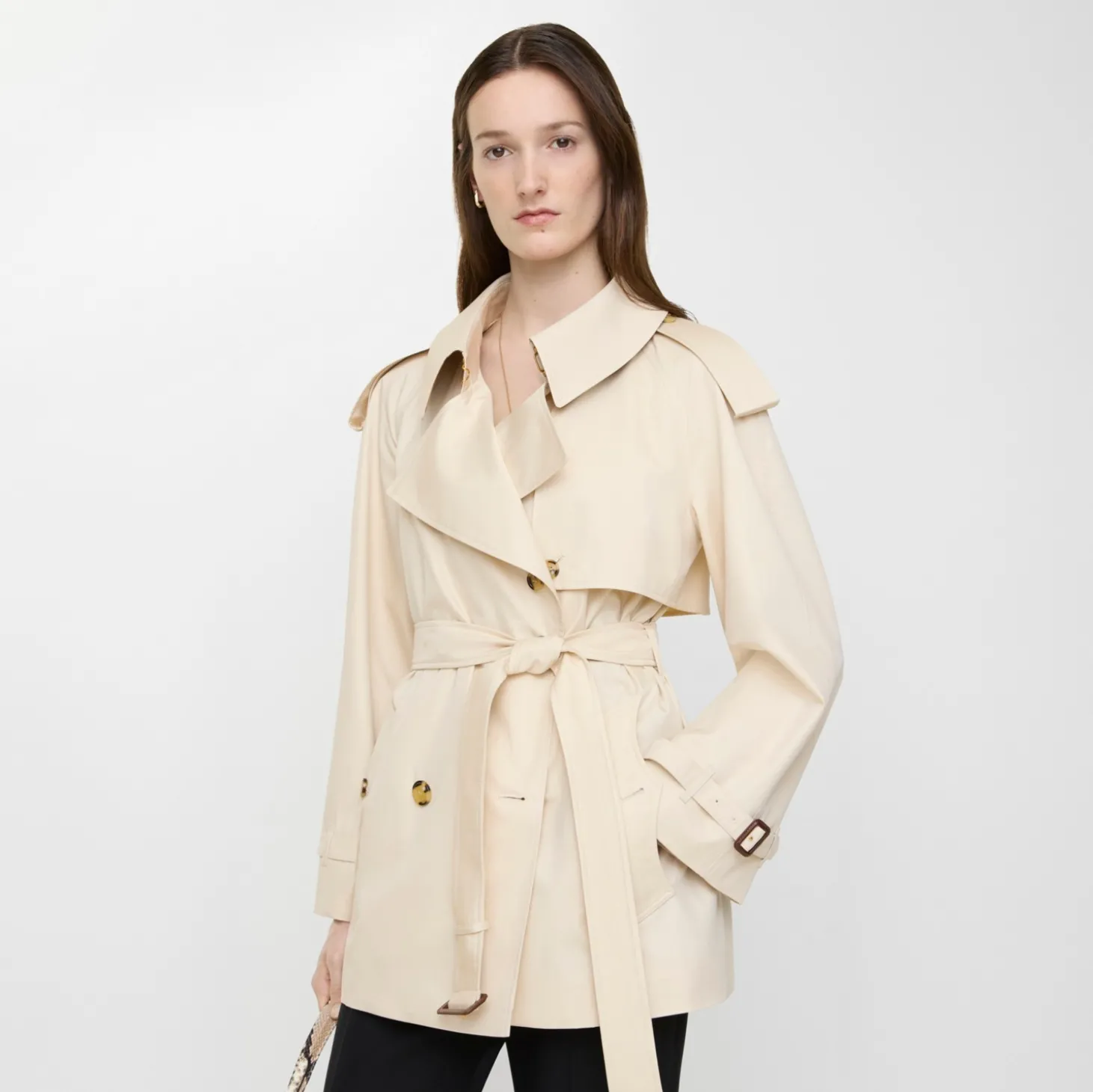 Short Tropical Gabardine Fitzrovia Trench Coat