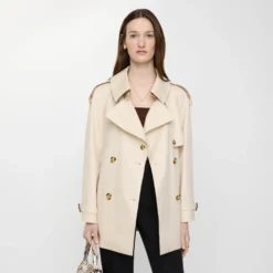 Short Tropical Gabardine Fitzrovia Trench Coat