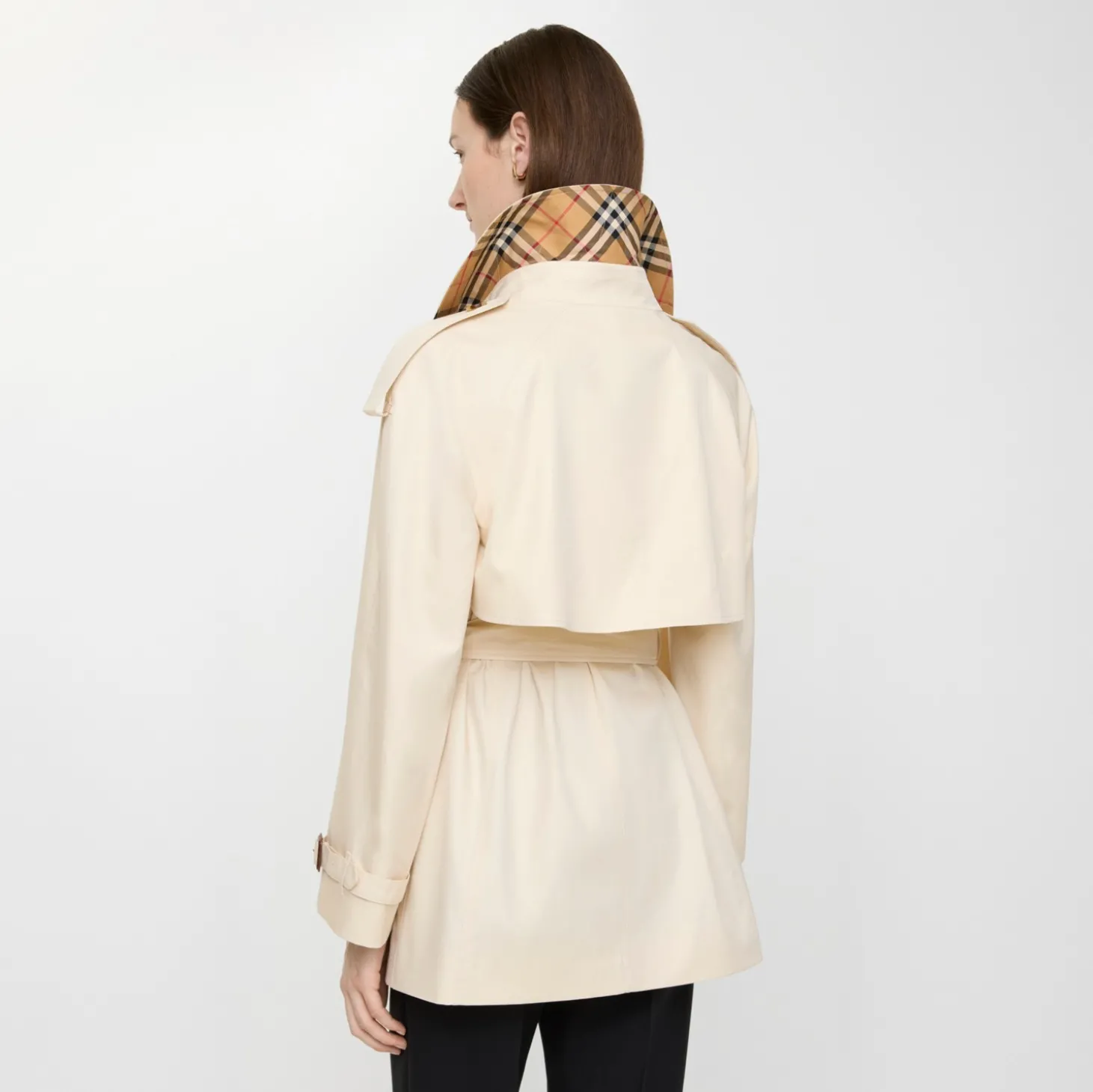 Short Tropical Gabardine Fitzrovia Trench Coat
