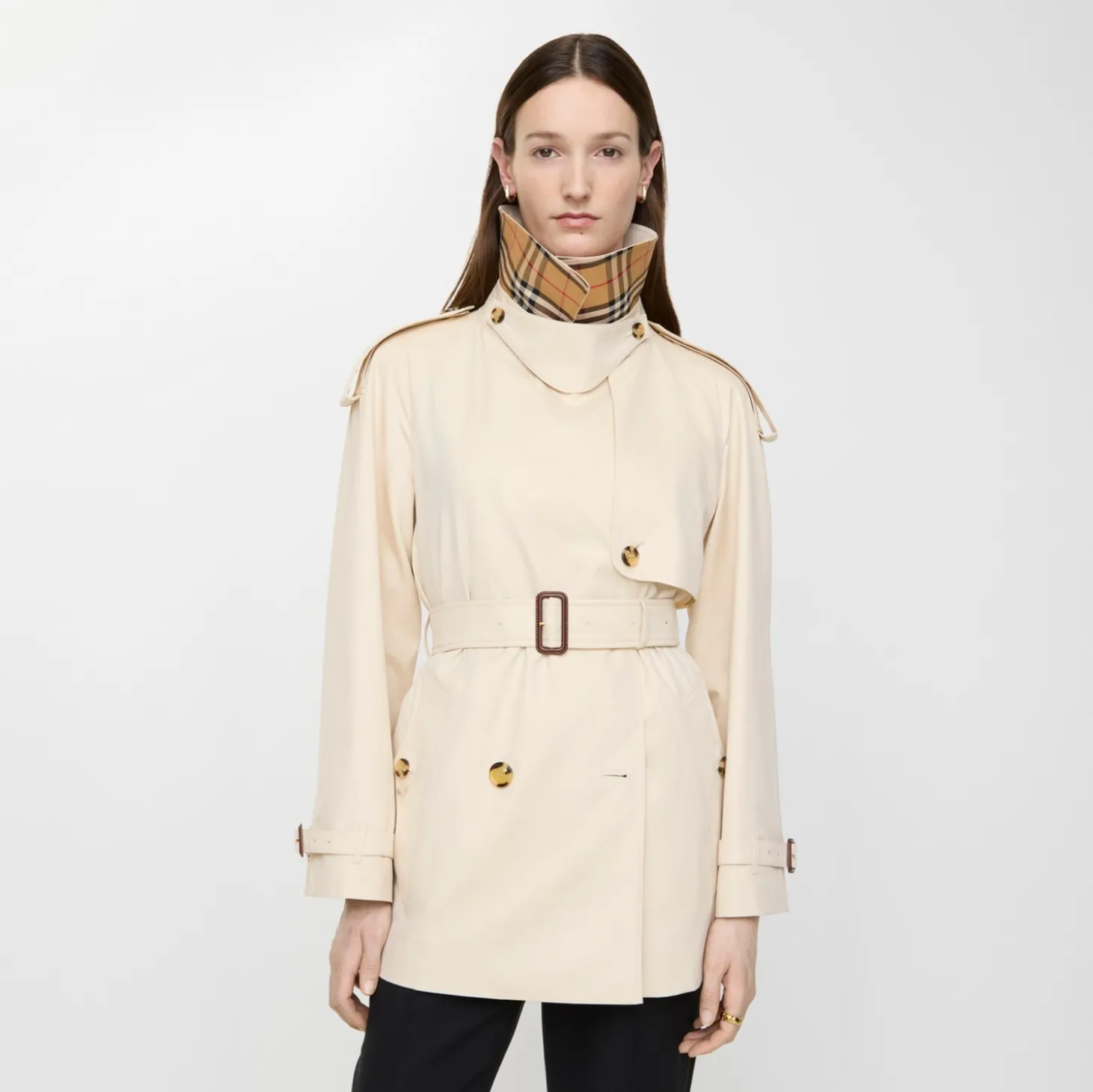 Short Tropical Gabardine Fitzrovia Trench Coat