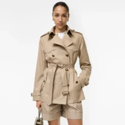 Short Tropical Gabardine Foxfield Trench Coat