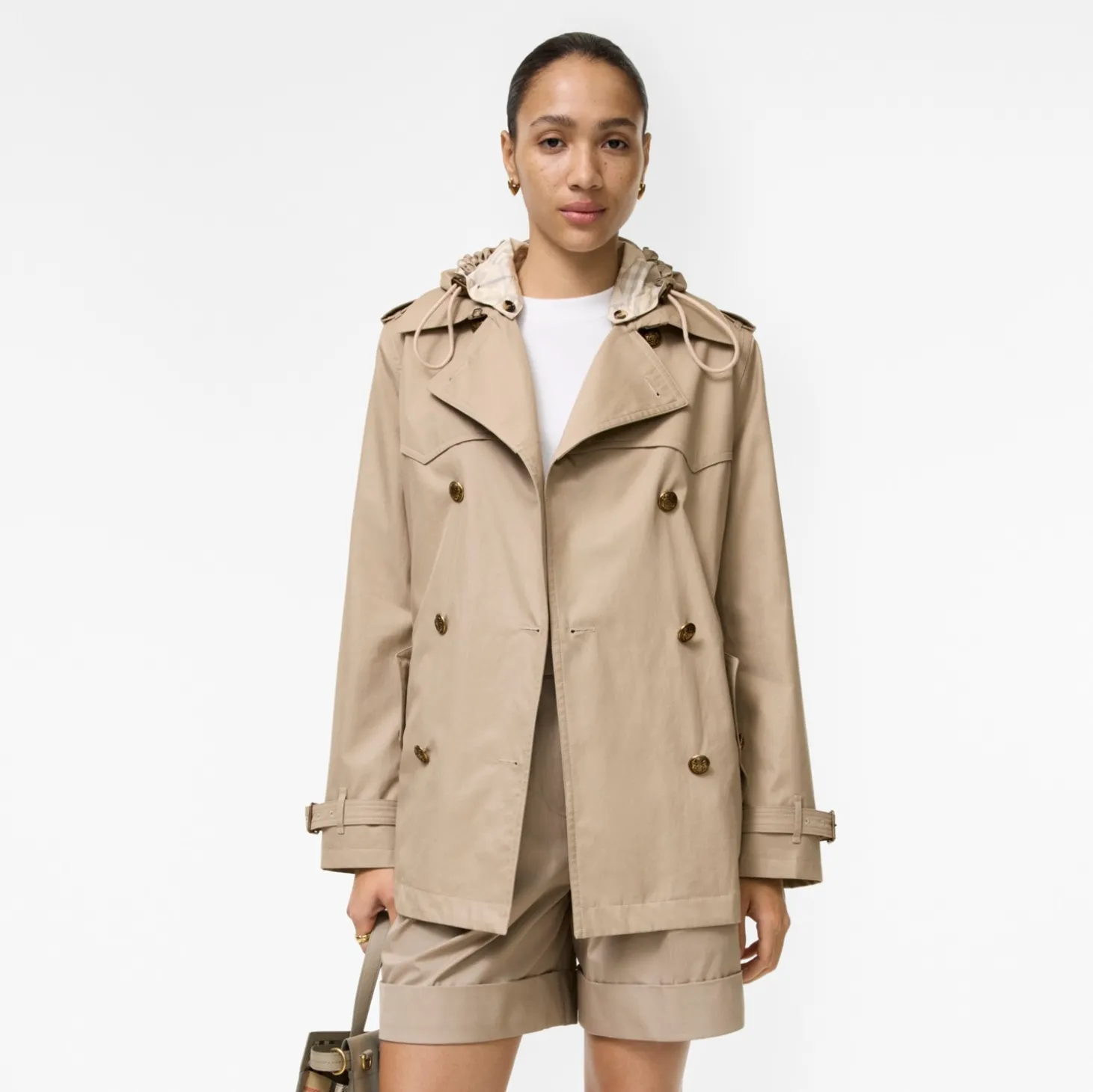 Short Tropical Gabardine Foxfield Trench Coat