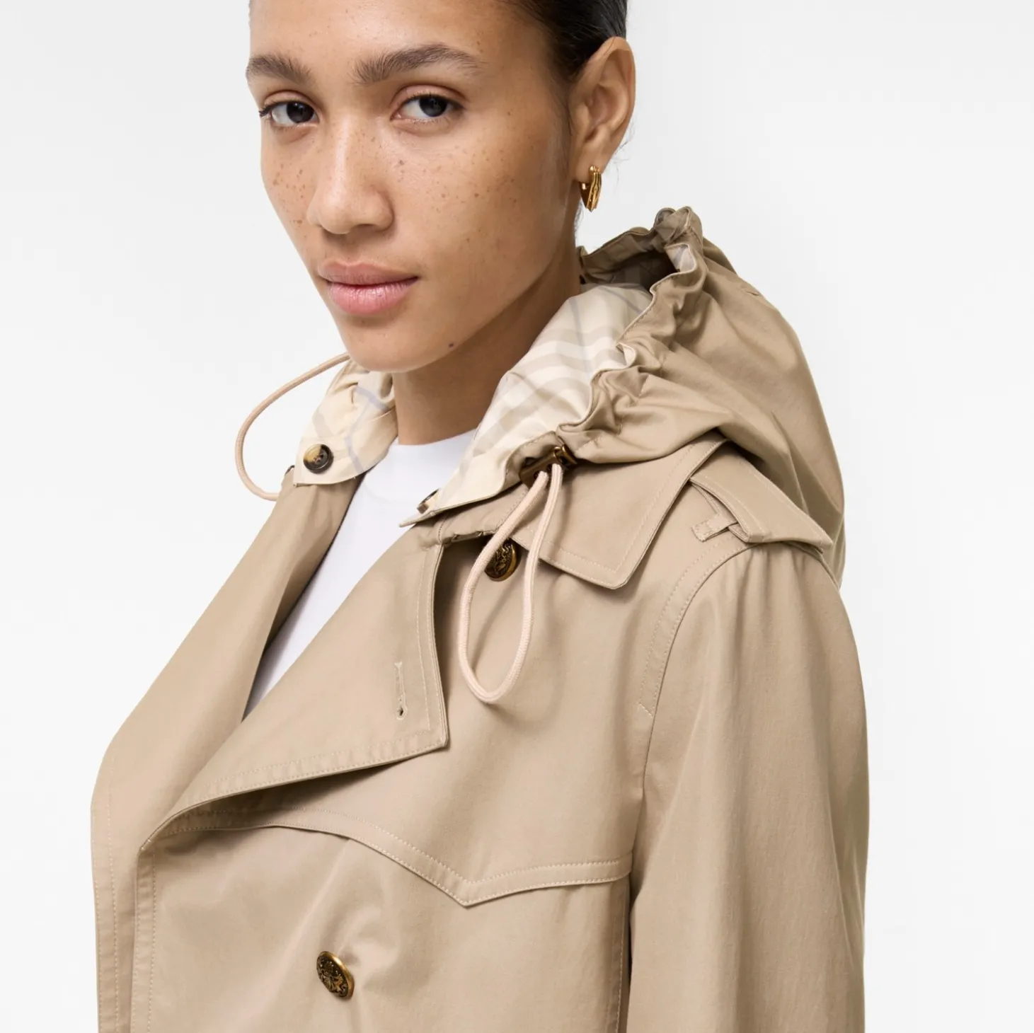 Short Tropical Gabardine Foxfield Trench Coat