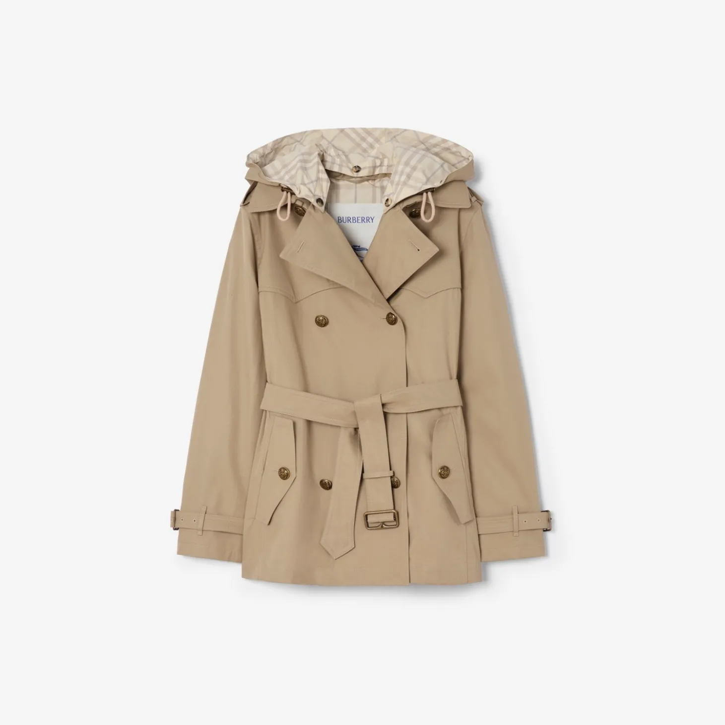 Short Tropical Gabardine Foxfield Trench Coat