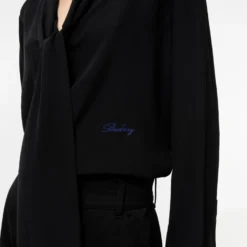 Silk Crepe De Chine Scarf Blouse