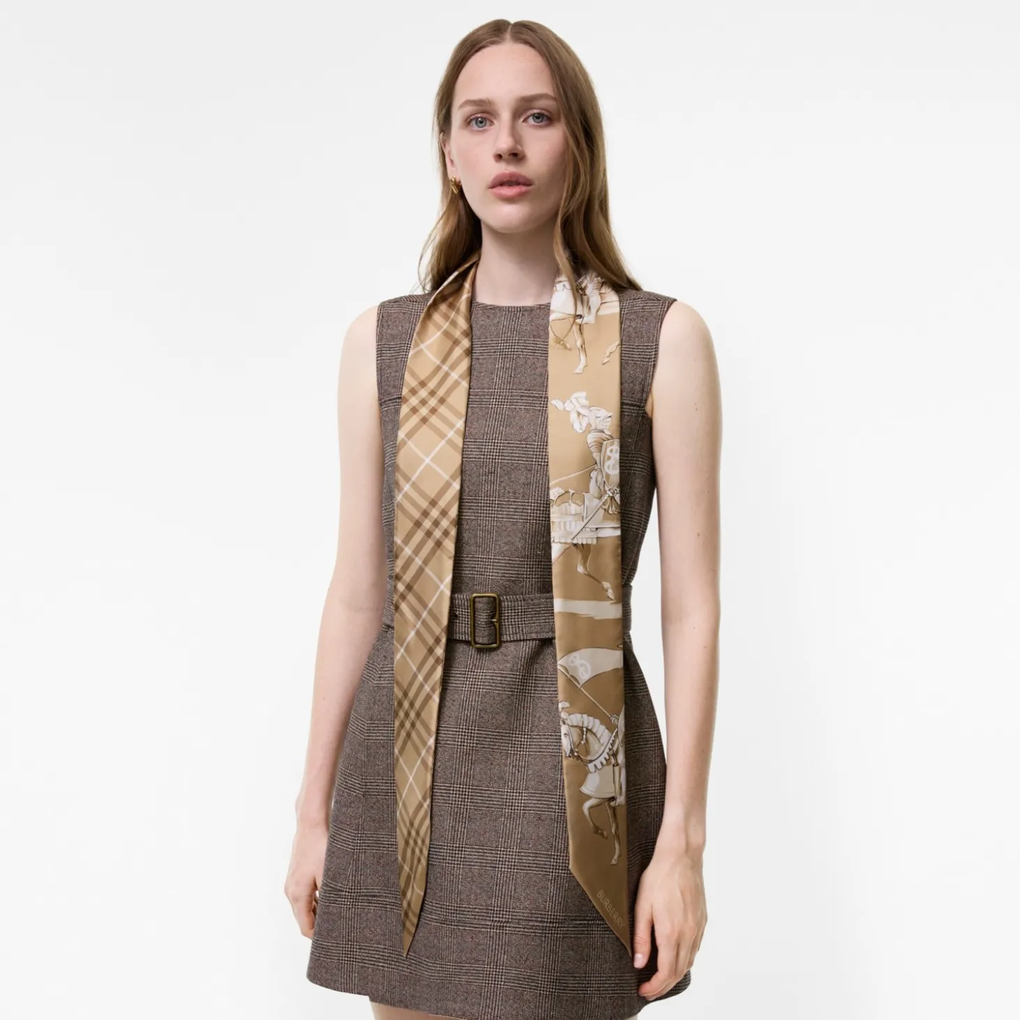 Skinny Archive Knight Silk Scarf