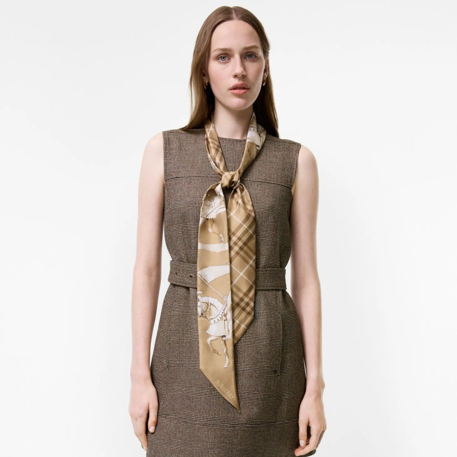 Skinny Archive Knight Silk Scarf