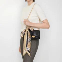 Skinny Check Silk Scarf