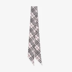 Skinny Reversible Etched Knight Silk Scarf