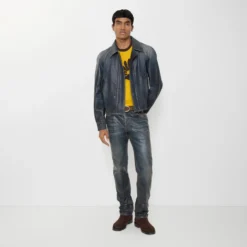 Slim Coated Jeans
