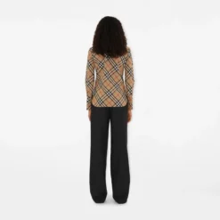 Slim Fit Check Cotton Poplin Shirt