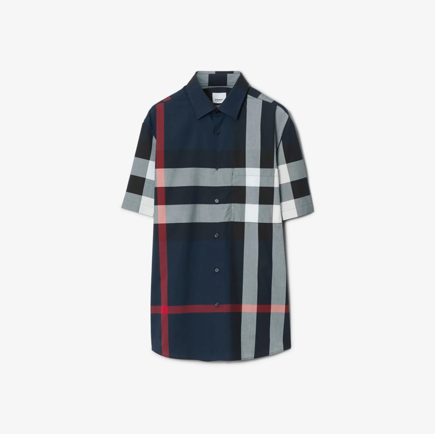 Slim Fit Check Cotton Shirt