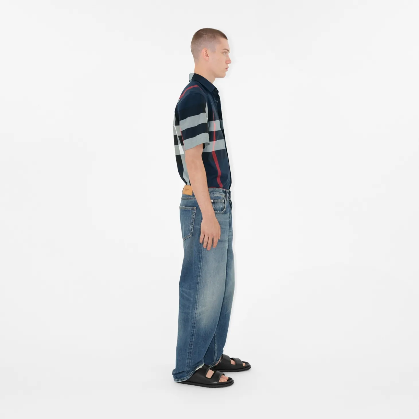 Slim Fit Check Cotton Shirt