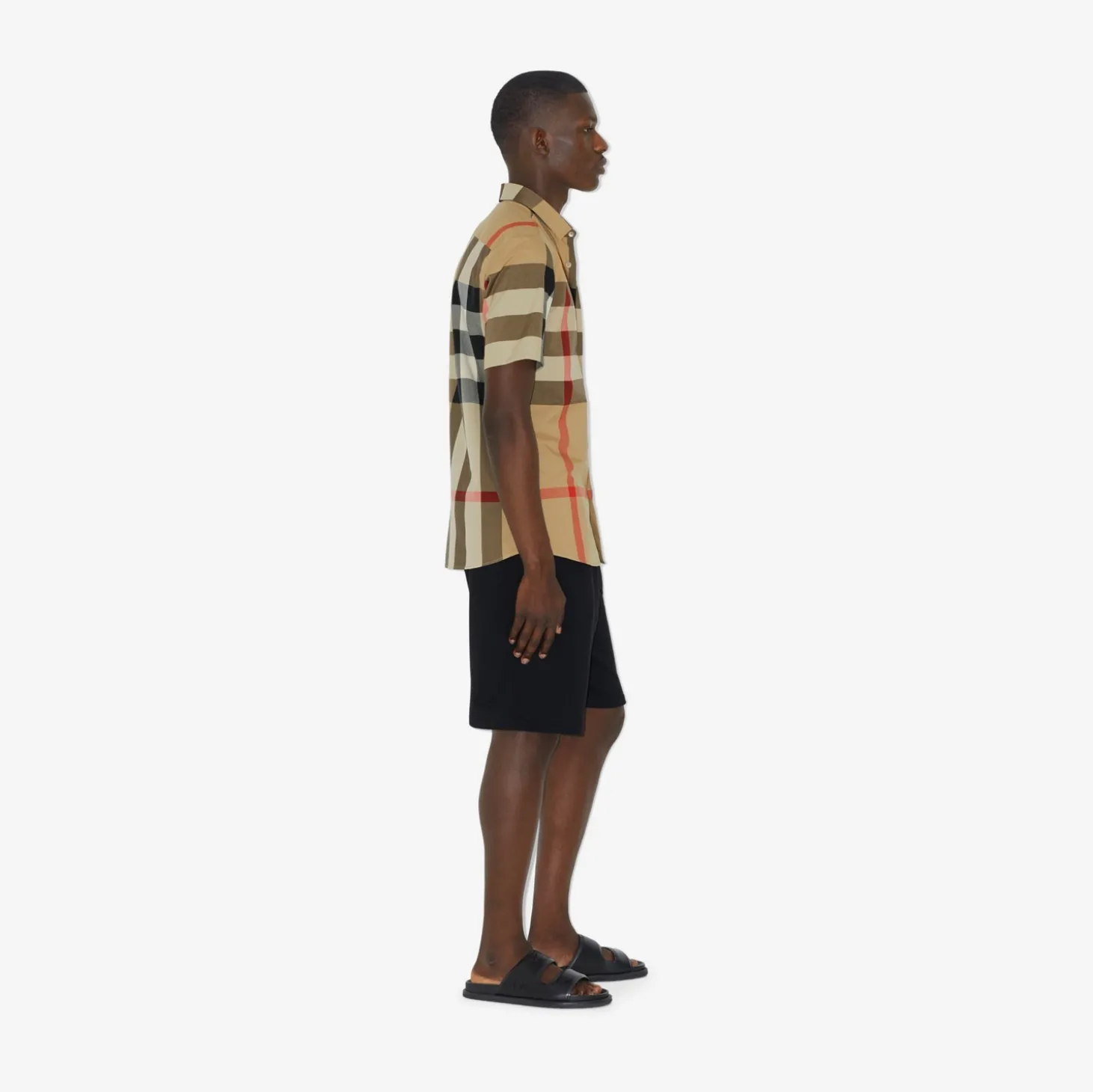 Slim Fit Check Cotton Shirt