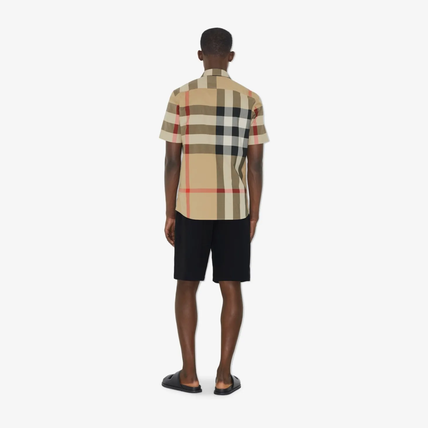 Slim Fit Check Cotton Shirt