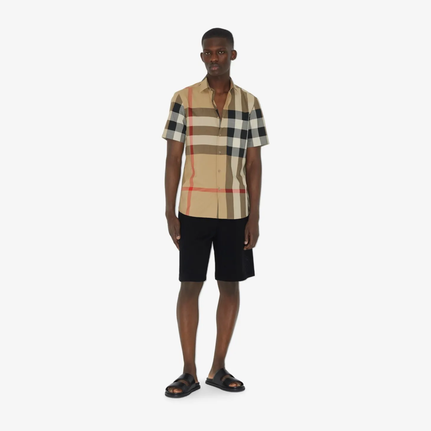 Slim Fit Check Cotton Shirt