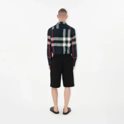 Slim Fit Check Cotton Shirt