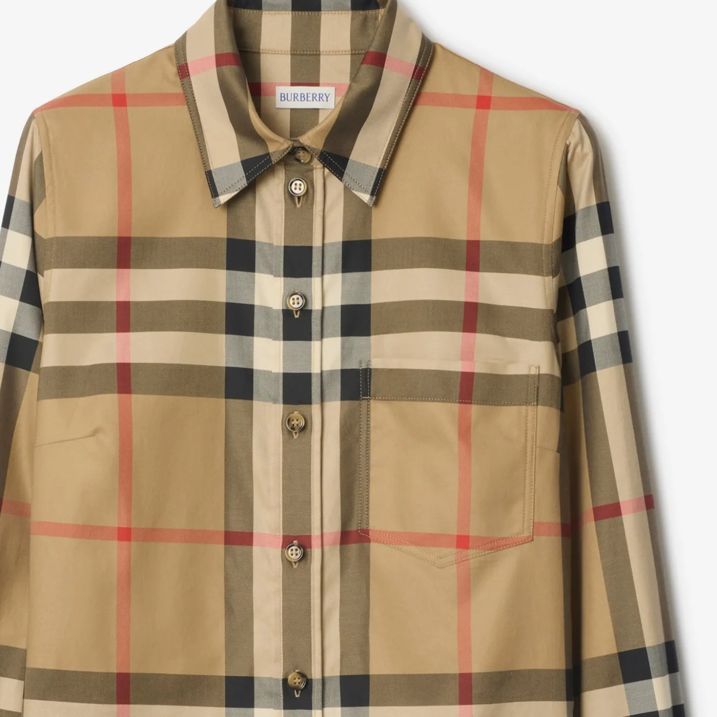 Slim Fit Check Cotton Shirt