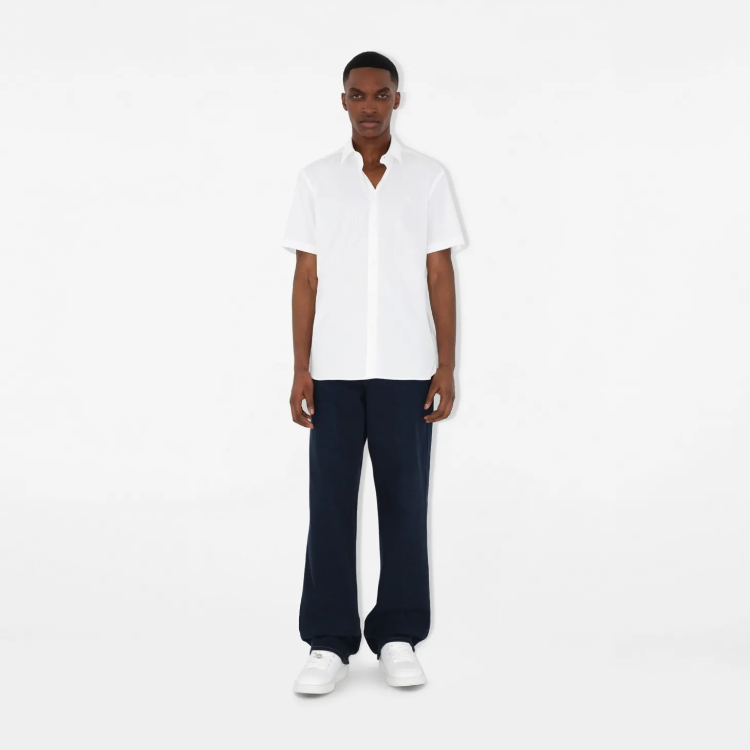 Slim Fit Stretch Cotton Shirt