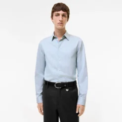 Slim Fit Striped Cotton Shirt