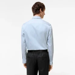 Slim Fit Striped Cotton Shirt