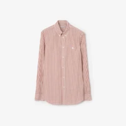 Slim Fit Striped Cotton Shirt