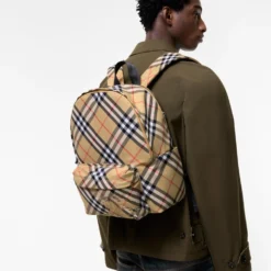 Small Check Backpack