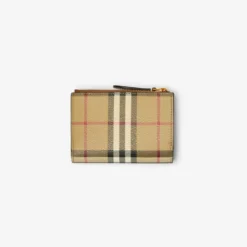 Small Check Bifold Wallet