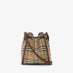Small Check Bucket Bag