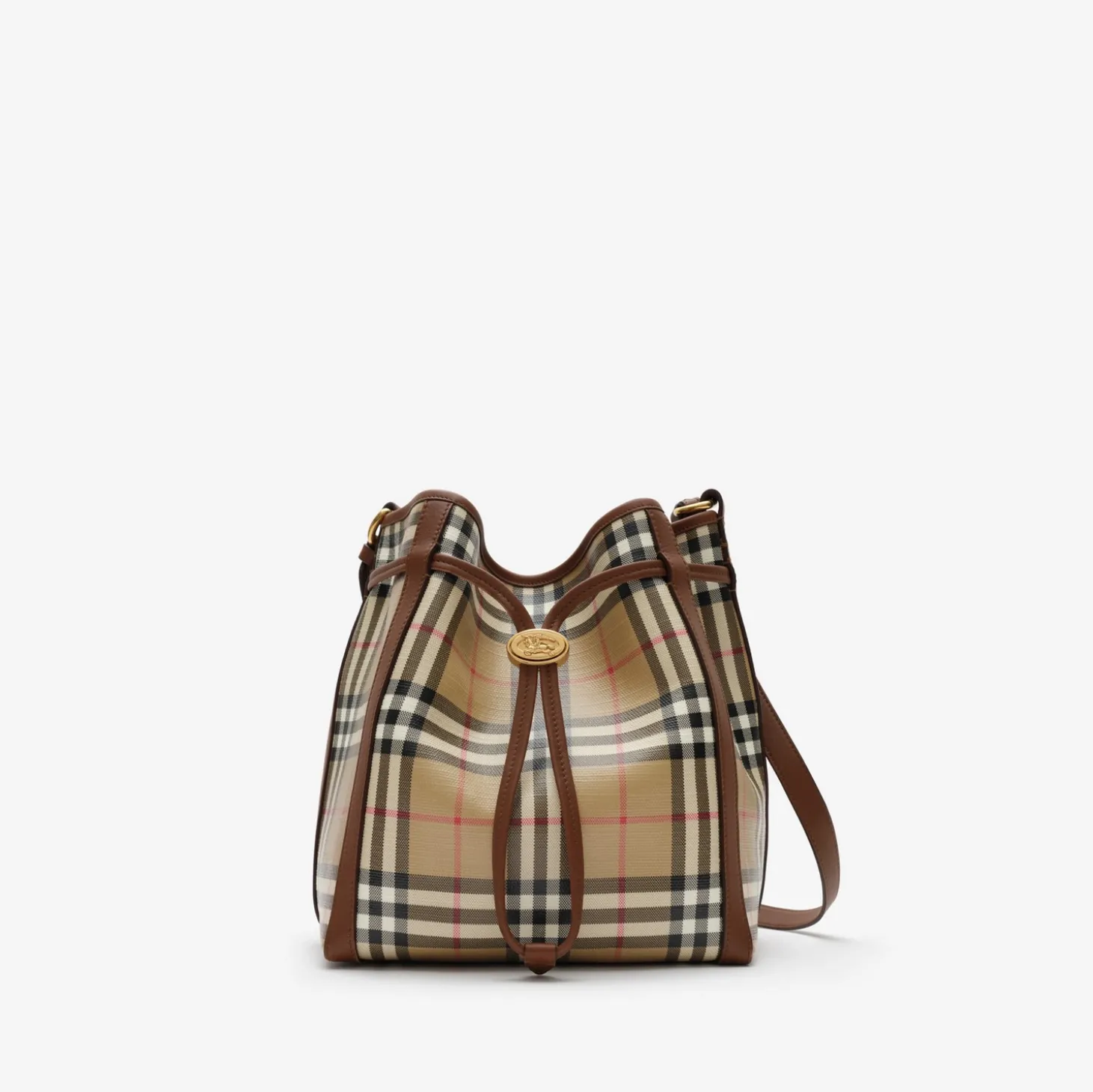 Small Check Bucket Bag