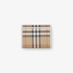 Small Check Folding Wallet