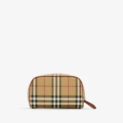 Small Check Travel Pouch