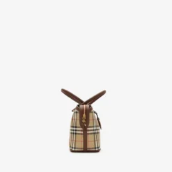 Small Check Zip Tote