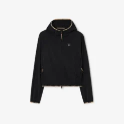 Stretch Nylon Hooded Jacket