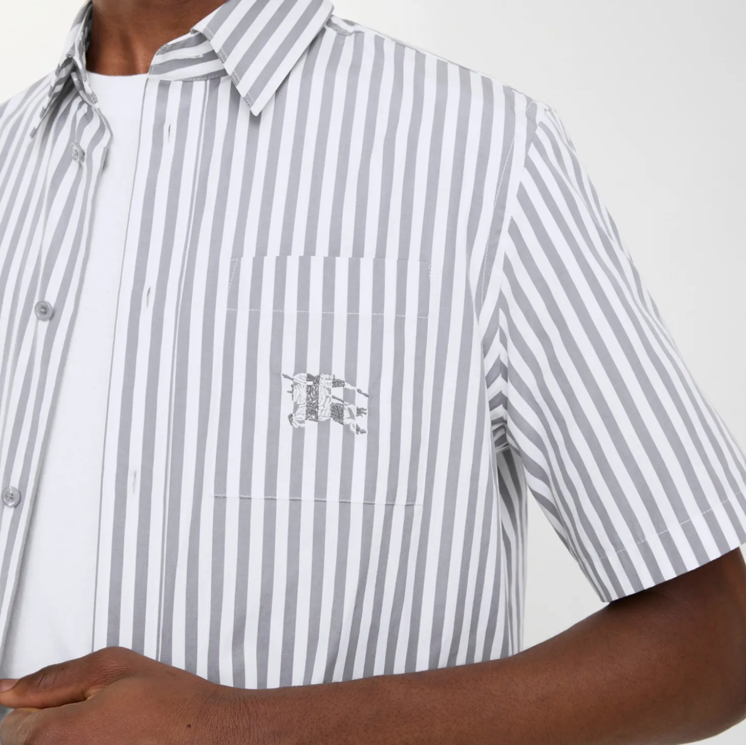 Striped Cotton Poplin Shirt