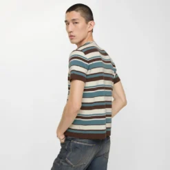 Striped Wool Blend T-shirt