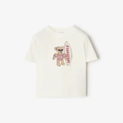 Surfer Bear Cotton T-shirt