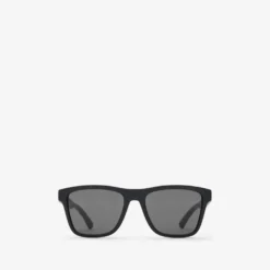 Textured Check Square Sunglasses