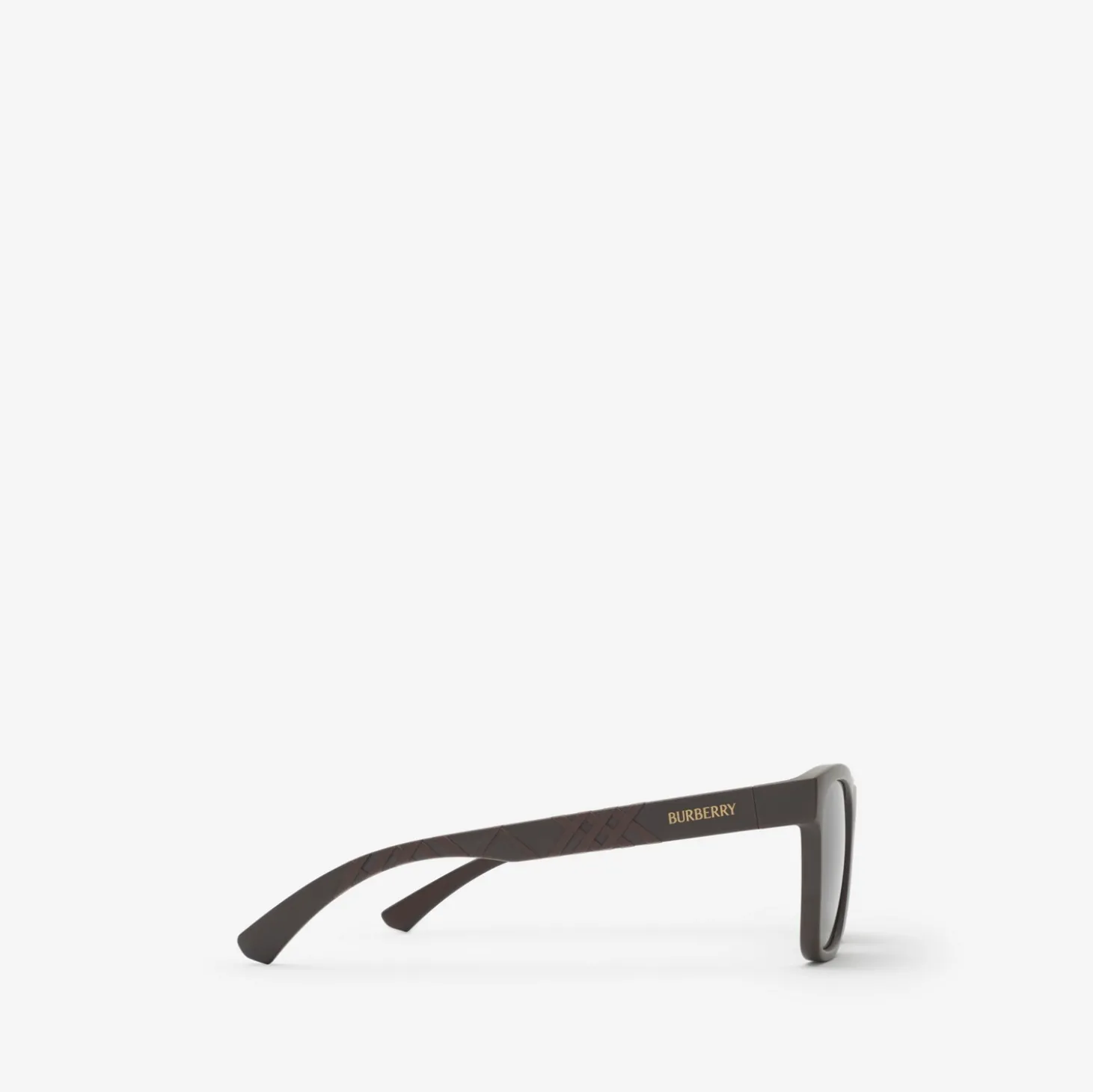 Textured Check Square Sunglasses