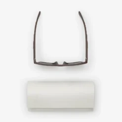Textured Check Square Sunglasses